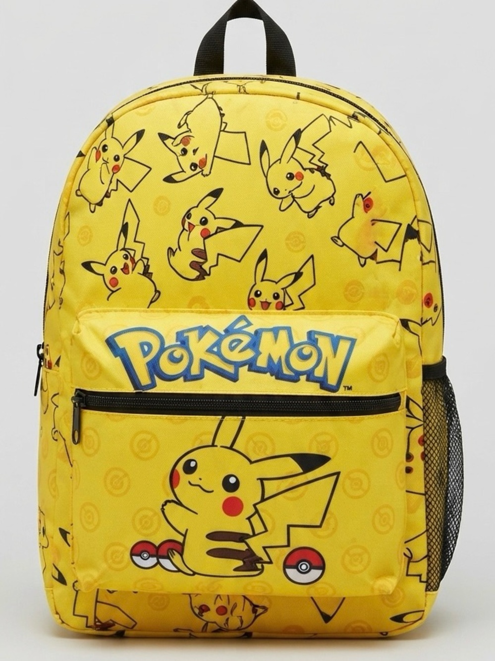 Brand New Pokémon Pikachu Full-Size Backpack – Yellow School Bookbag